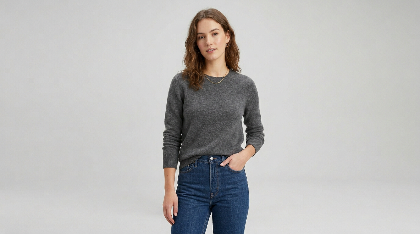 Retail and e-commerce fashion modeling with clean catalog-style lighting